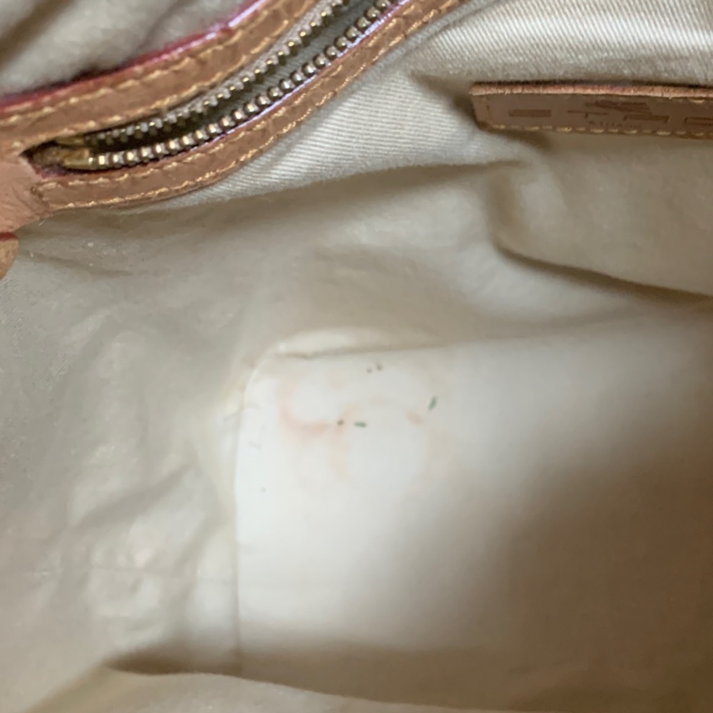 Etro Milano Elegant Tan Leather Women's Drawstring Bag  EUC - Picture 11 of 11